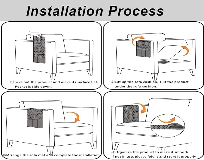 Ntomtuex Sofa Armchair Caddy Remote Control Holder with Water Bottle for Couch Recliner, Armrest Organizer with 7-Pocket Design for Magazines, Eyeglasses, iPad, Phone, Black