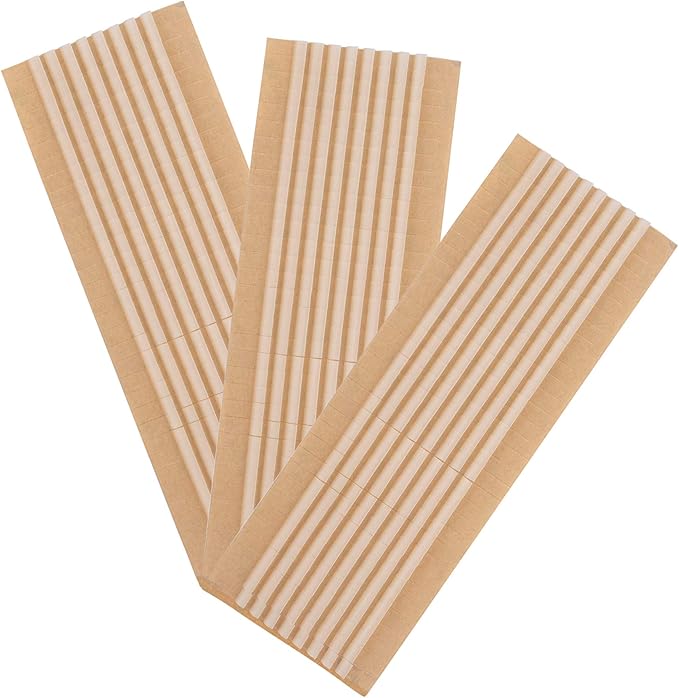 Azure Zone, 100 Pack Non-Slip Clear Rubber Hanger Grips Clothing Strips Adhesive Backing (2.76" x 0.24")