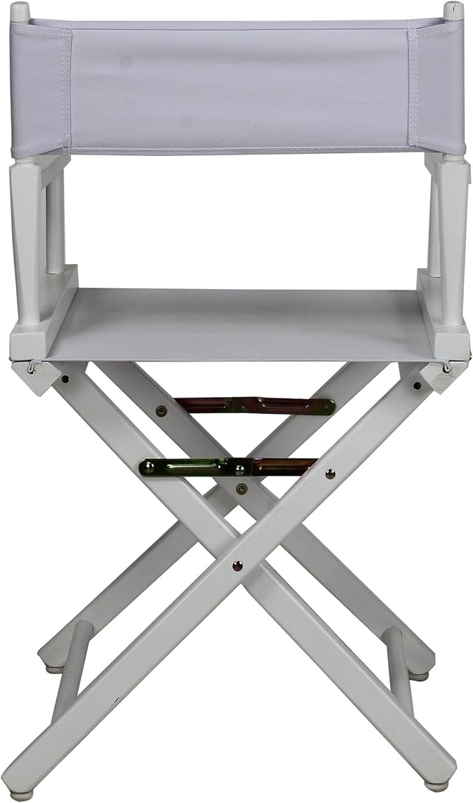 Casual Home 18" Director's Chair White Frame with White Canvas