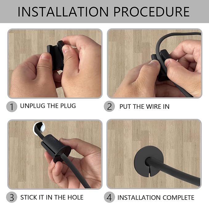Starlink Cable Routing Kit for 3/4 Inch Wall Hole, 6Pcs Silicon Wall Grommet for Starlink Ethernet Cable Wall Pass Through, Starlink Cable Routing Accessories,Black