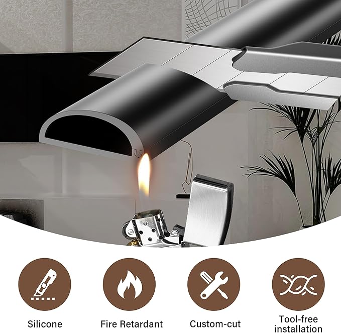 Cord Hider for Wall Mounted TV, 78" Cable Cover for 2-3 Cables with Side Open, Flexible Silicone Wire Raceway Management,Self-Adhesive Cord Organizer,Wire Concealer Channel, Black