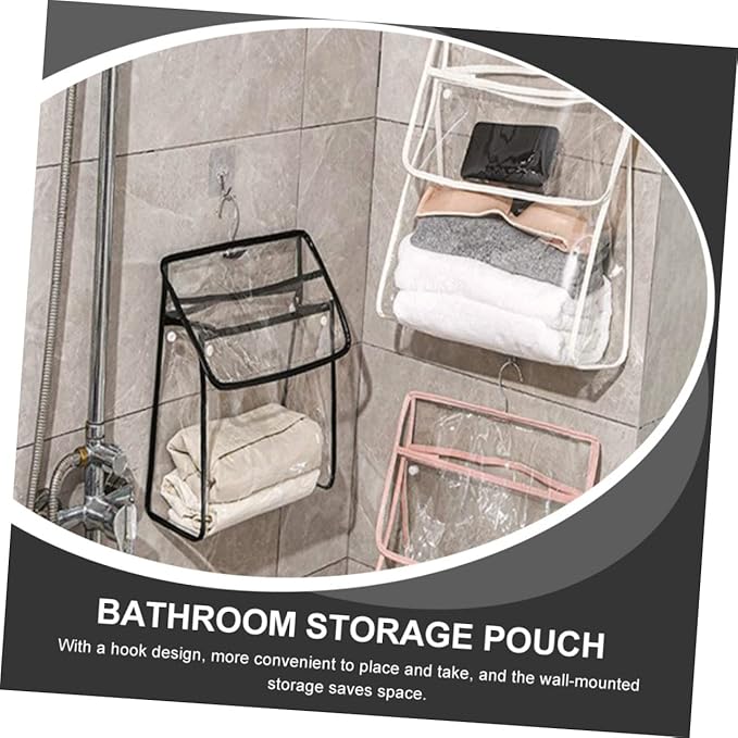 Alipis Over The Door Bathroom Storage Bag Waterproof Hanging Bag for Toys Towels