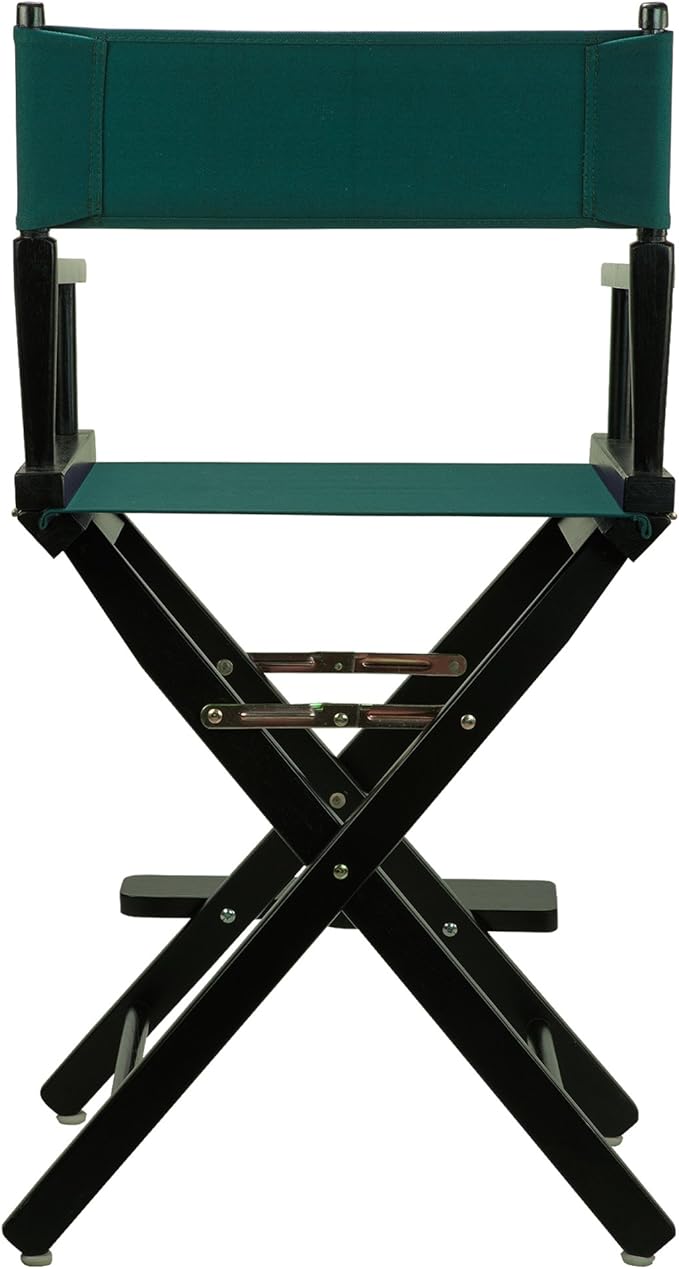 Casual Home 24" Director's Chair Black Frame-with Hunter Green Canvas, Counter Height