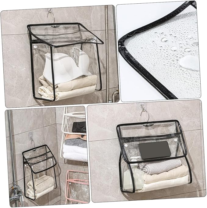 Alipis Over The Door Bathroom Storage Bag Waterproof Hanging Bag for Toys Towels