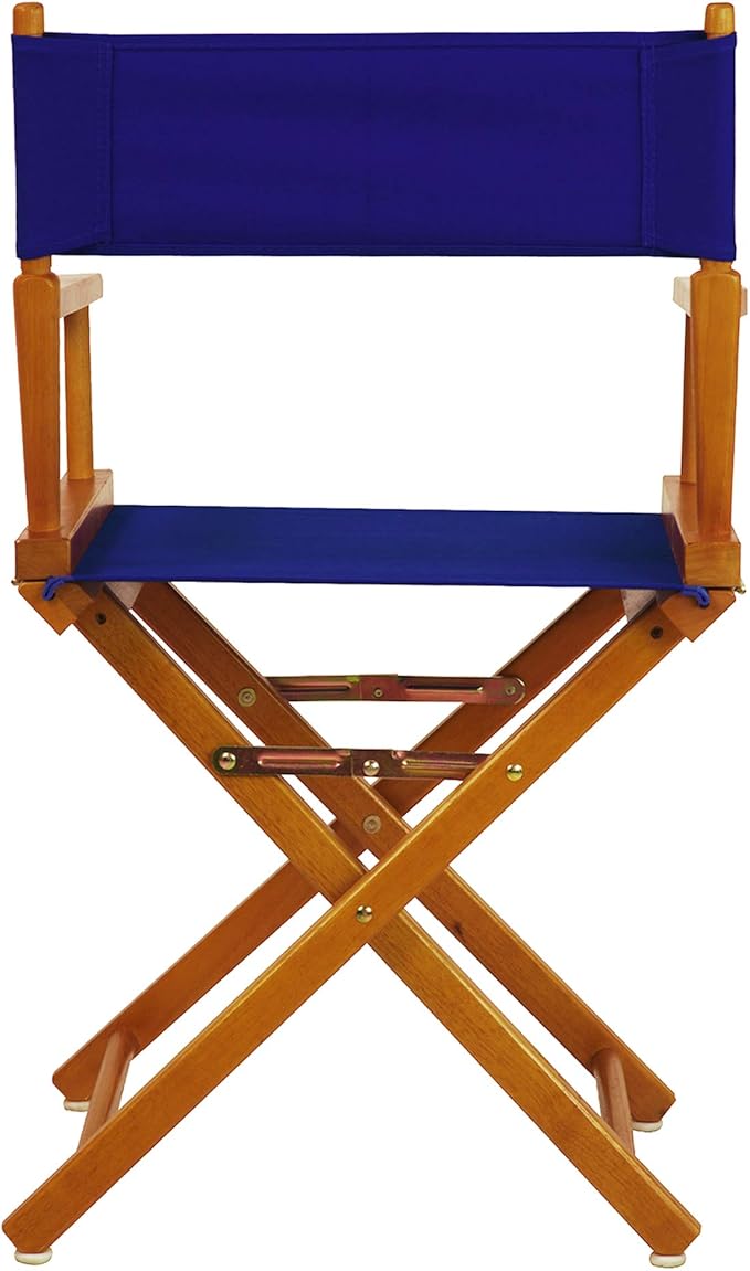 Casual Home 18" Director's Chair Honey Oak Frame with Royal Blue Canvas
