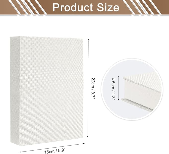 uxcell Decorative Books, 8.7 x 5.9 Linen Fake Books for Decoration Faux Decor Book for Modern Aesthetic Home Office Coffee Table Shelf Desktop Display, Grey White