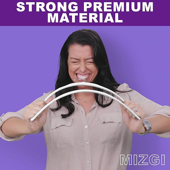 MIZGI White Velvet Hangers 60 Pack,Premium Chrome Clothes Hangers Non-Slip Felt Hangers,Sturdy White Hangers Heavy Duty Coat Hangers,Durable Suit Hangers for Space Saving, No Flocked Hanger Marks