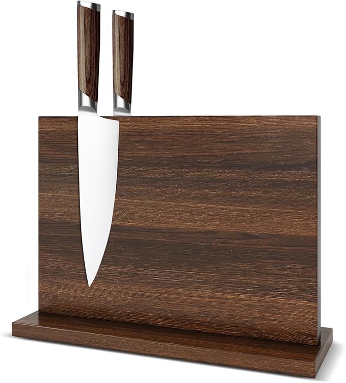 THMINS Magnetic Knife Holder, Double-Sided Magnetic Knife Block Universal Multi-function Display Rack for Kitchen Counter