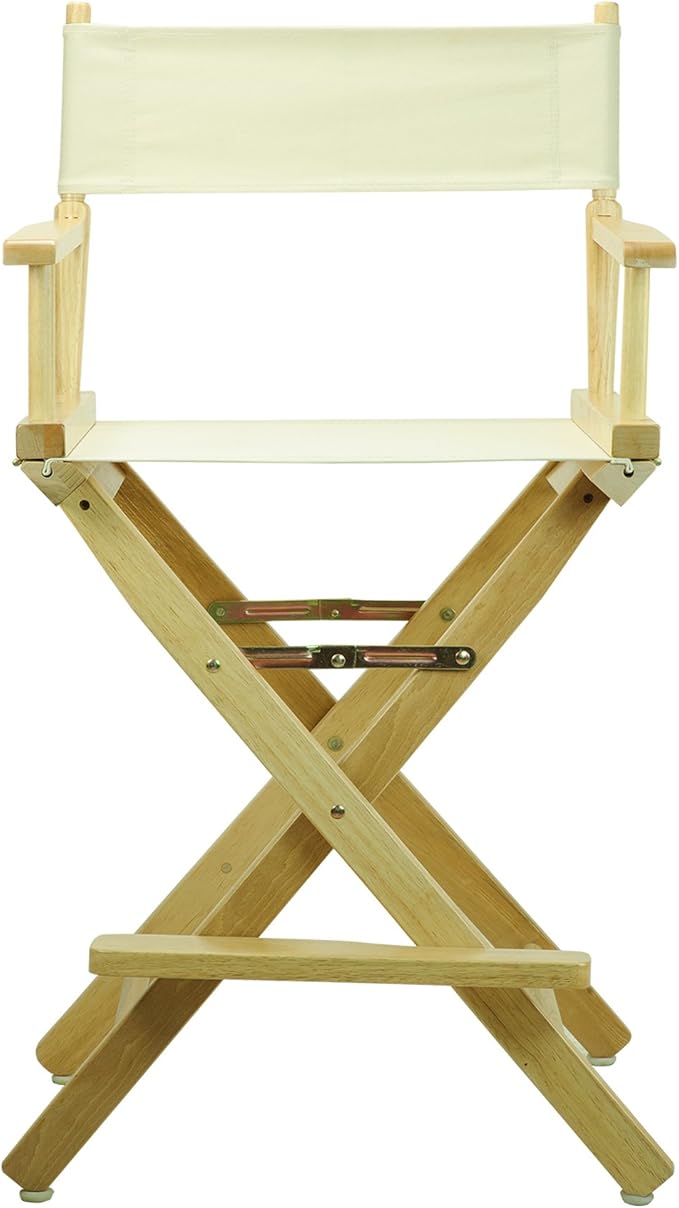 Casual Home 24" Director's Chair Natural Frame with Wheat Canvas, Counter Height