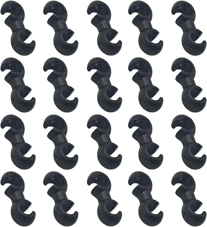 Black Bike Cable Clips