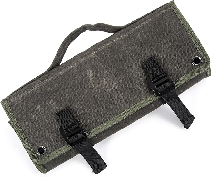 Pocket Knife Storage Roll,Knife Display Bag with 17 Slots Pocket Knives and Elastic Band Slot,Folding Knife Holder Organizer,Edc Mini Knifes Bags,Folding Knives Gifts for Collector