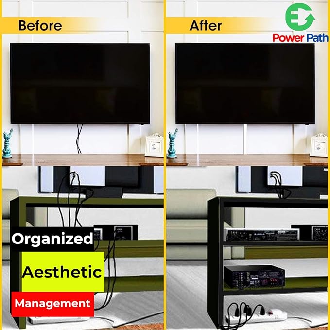 Cable Management kit | TV Cable Hider Wall Kit | 157" Total Length | Large Cord Cover | Home Office Essentials | Paintable Wall Cable Management System for Mounted TV, Home Office |