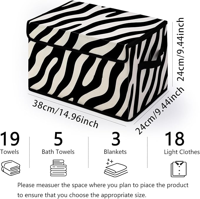 Stackable Storage Bins with Lids,Closet Organizers Fabric Box for Home and Office,Blanket Clothes Organizers,Under Bed Storage Containers 3 Pack