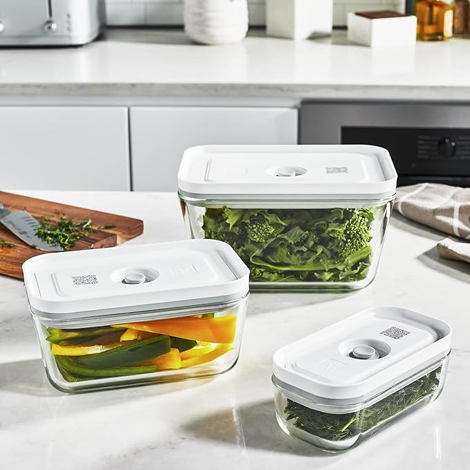 ZWILLING Fresh & Save 3-pc Glass Food Storage Container, Meal Prep Container- Assorted Sizes