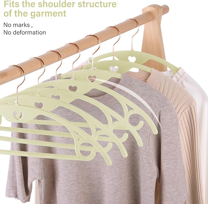 Velvet Hangers 50 Pack: Felt Clothes Hangers Heavy Duty Shirt Sweater Hangers No Shoulder Bump Non Slip Slim Thin Coat Hangers for Closet - Ivory
