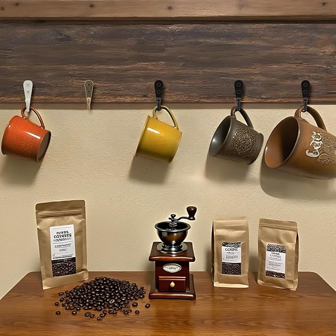 20 Pcs Key Hooks Coat Hooks for Hanging, Key Holder, Wall Mount Hook with Stainless Steel Metal Screws, Command Hooks Utility Hangers for Key, Hat, Cup, Coat, Picture (Bronze)