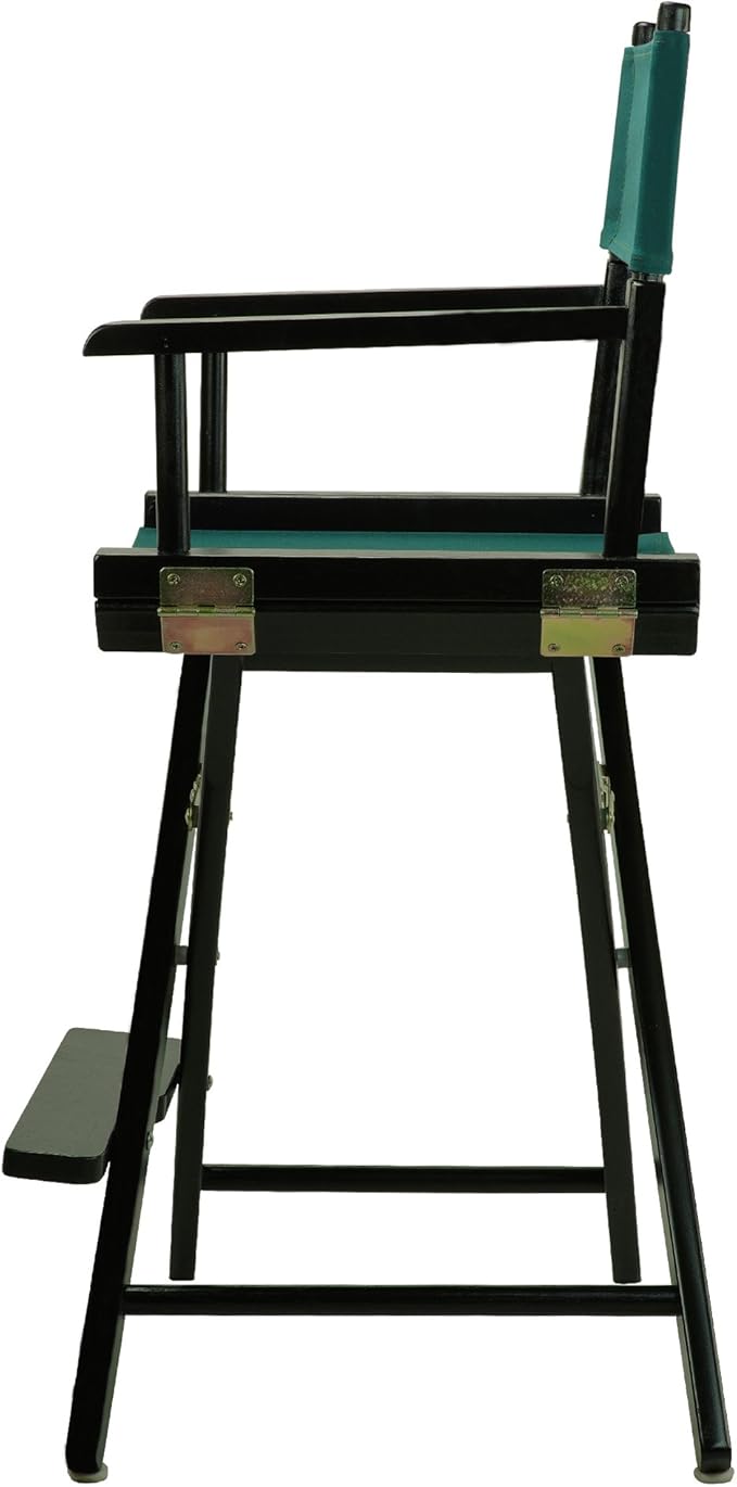 Casual Home 24" Director's Chair Black Frame-with Hunter Green Canvas, Counter Height