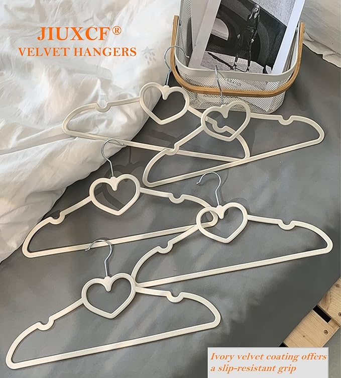 Velvet Hangers 20 Pack, 16" Non Slip Adult Hangers, Slim Clothes Hanger with 360 Degree Swivel Hook - Durable & Cute for Coats, Shirts, Dress (Mix Color)