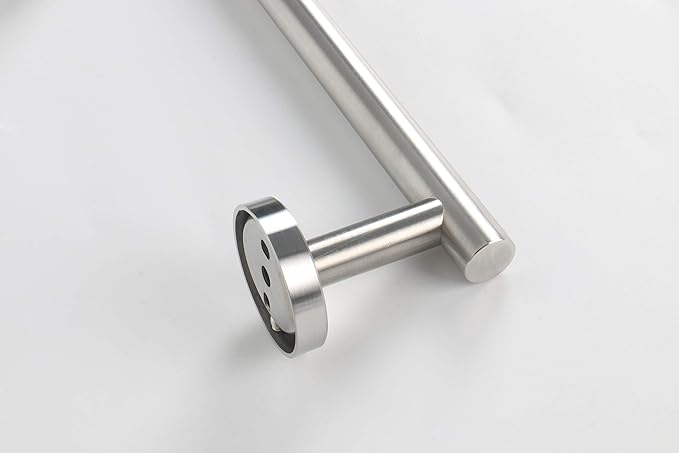 TocTen Bath Towel Bar - Thicken SUS304 Stainless Steel Bathroom Towel Holder, Towel Rod for Bathroom Heavy Duty Wall Mounted Towel Rack Hanger (12IN, Brushed Nickel)
