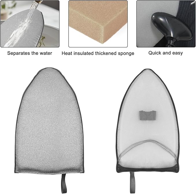 Clothes Steamer Rack Stand with Ironing Glove - Portable Steamer Hanger for Wrinkle Removal, Garment Steamer Rack with Handheld Ironing Pad Board for Quick Clothing & Fabric Steaming