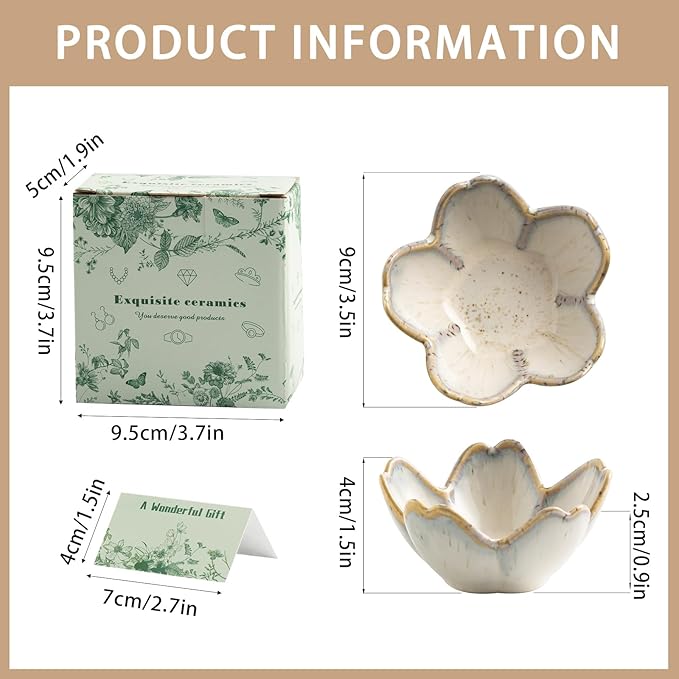 Mecaikru Flower Jewelry Tray Ceramic Ring Dish Jewelry Dish Small Trinket Tray Cute Ring Holder Key Bowl Decorative Plate Gifts For Mom/Sister/Friend, Birthday/Mother's Day/Christmas Gift (grey)