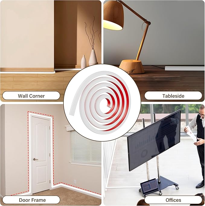 Cord Hider for Wall Mounted TV,78" One Cable Cover with Side Open, Flexible Silicone Wire Raceway Management,Self-Adhesive Cord Organizer,Wire Concealer Channel, White