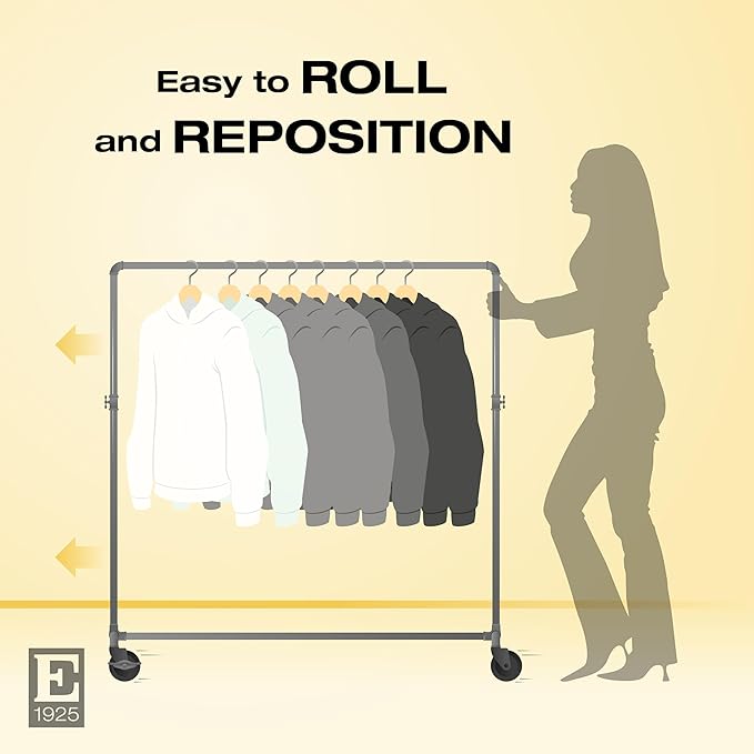 Adjustable Rolling Rack – Econoco Vintage Pipeline 2 Way Ballet Clothes Hanging Fixture
