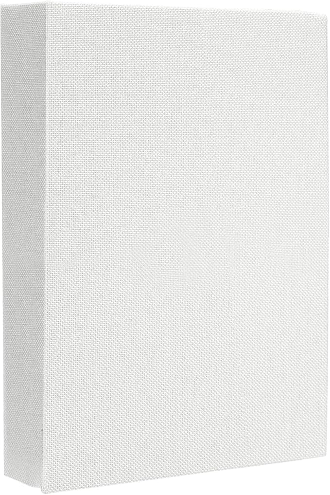 uxcell Decorative Books, 8.7 x 5.9 Linen Fake Books for Decoration Faux Decor Book for Modern Aesthetic Home Office Coffee Table Shelf Desktop Display, White