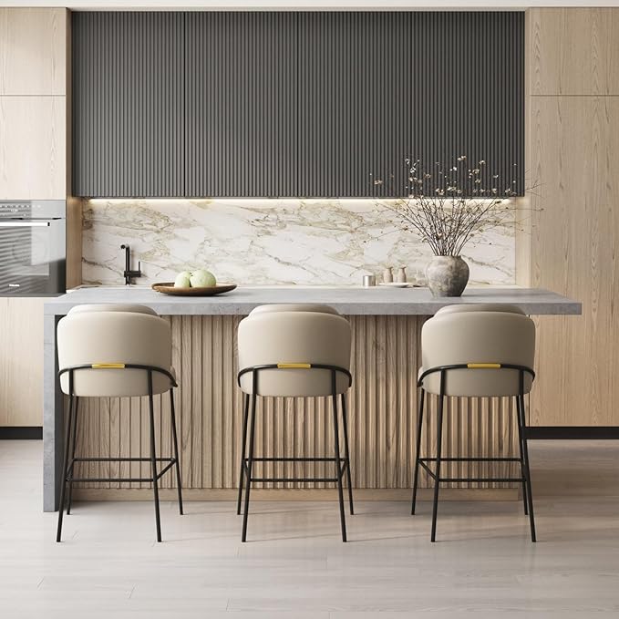 homary Kitchen Island with Storage & Wine Rack, 72" Modern Gray Kitchen Cabinet with Wood Top, Large Fixed Island with 3 Drawers & 6 Adjustable Shelves, Without Bar Stools