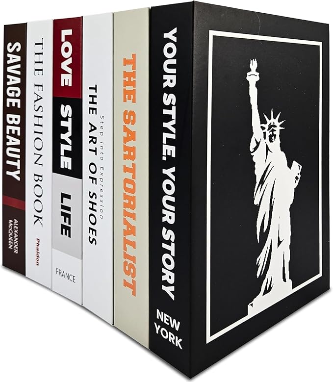 Original Hidden Storage Secret Book Box 8.3 x 6.3 x 9.4 In, Made from Lightweight Composite Board, Faux Books for Decoration, Electronics & Cord Hider,Box Hider for Router and TV Cord, Decorative Book