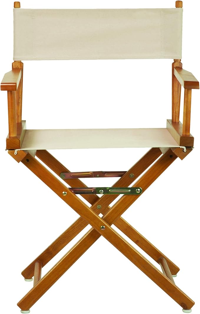 Casual Home 18" Director's Chair Honey Oak Frame with Wheat Canvas