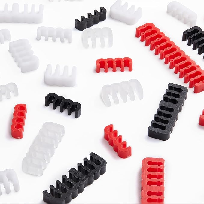 Formulamod Cable Comb Kit Includes for PSU Extension Cable, SATA and Molex Sleeve Management Tools Wire Organizer Comb Computer Case Water Cooling (Black)