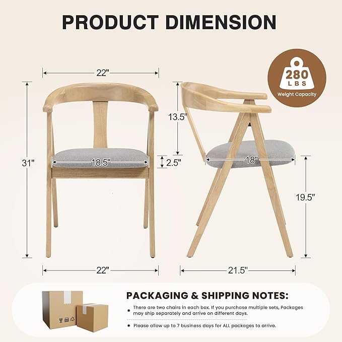 HNY Wooden Folding Chair with Cushion Set of 2, Chenille Foldable Dining Chairs Lightweight Folding Event Chair, Portable Space-Saving Accent Chair for Kitchen Dining Living Room Small Spaces, Grey