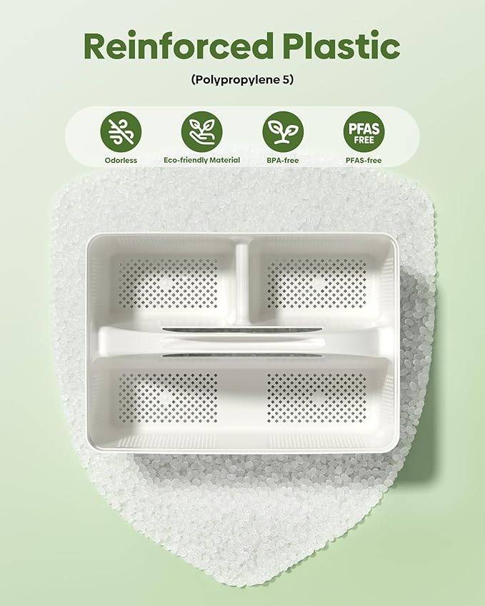 4 Pack Portable Shower Caddy Basket with Handle, Plastic Cleaning Caddy Organizer for Bathroom, College Dorm, Kitchen & Laundry Room, Divided Storage Tote for Toiletries and Cleaning Supplie
