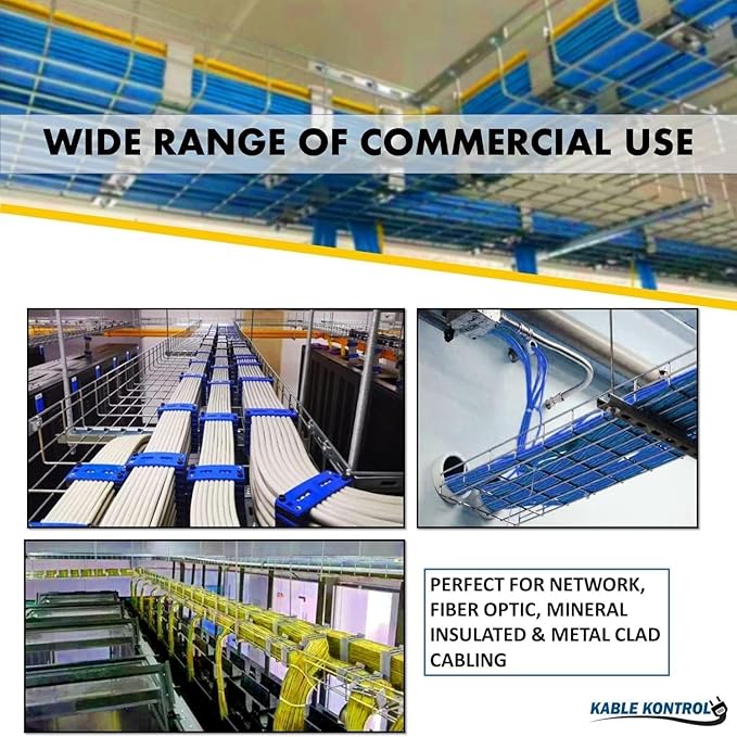 Kable Kontrol Cable Tray- 5 Feet Long - 18" Width, 4” Depth – Wire Mesh Tray Cable Management Rack Cords Organizer Cable Basket, Zinc Plated Steel NEC Approved for Network, Fiber Optic, Cabling
