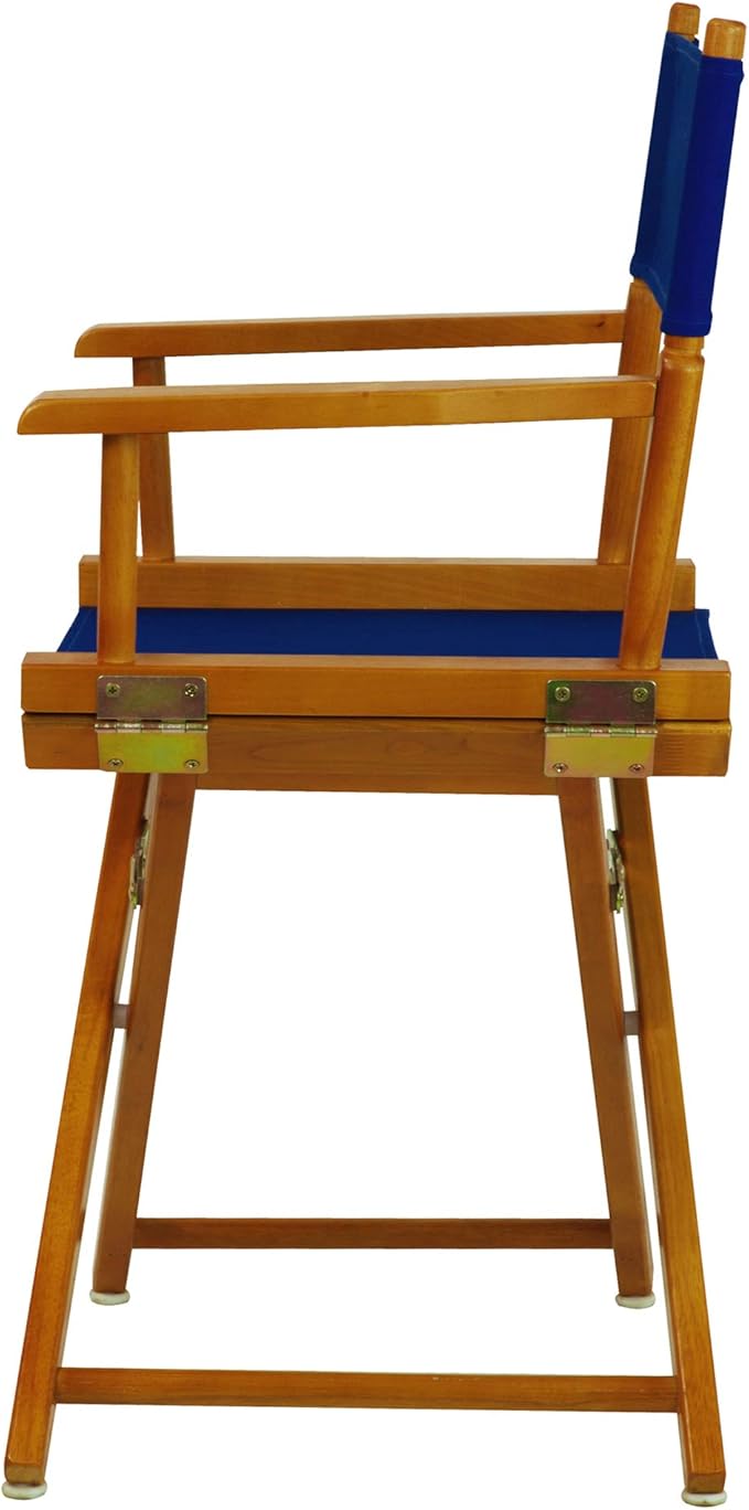 Casual Home 18" Director's Chair Honey Oak Frame with Royal Blue Canvas