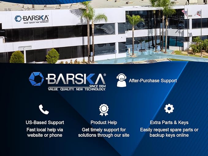 Barska 600 Position Key Cabinet – Wall Mount Key Safe with Numbered Hooks, Index Log Sheet, Colored Tags, Adjustable Dividers, Steel Construction for Office, Commercial Use- Key Box - key organizer