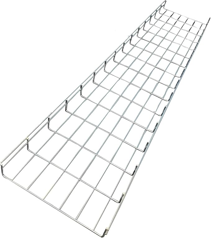 Kable Kontrol Cable Tray- 5 Feet Long - 24" Width, 6” Depth – Wire Mesh Tray Cable Management Rack Cords Organizer Cable Basket, Zinc Plated Steel NEC Approved for Network, Fiber Optic, Cabling