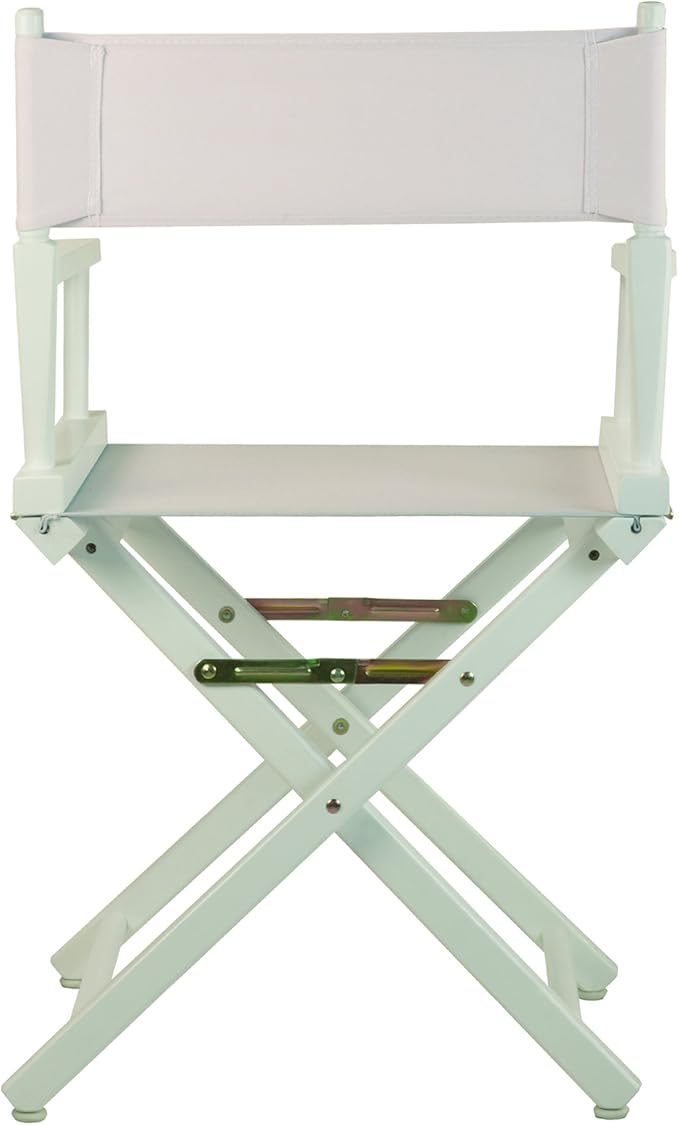 Casual Home 18" Director's Chair White Frame with White Canvas