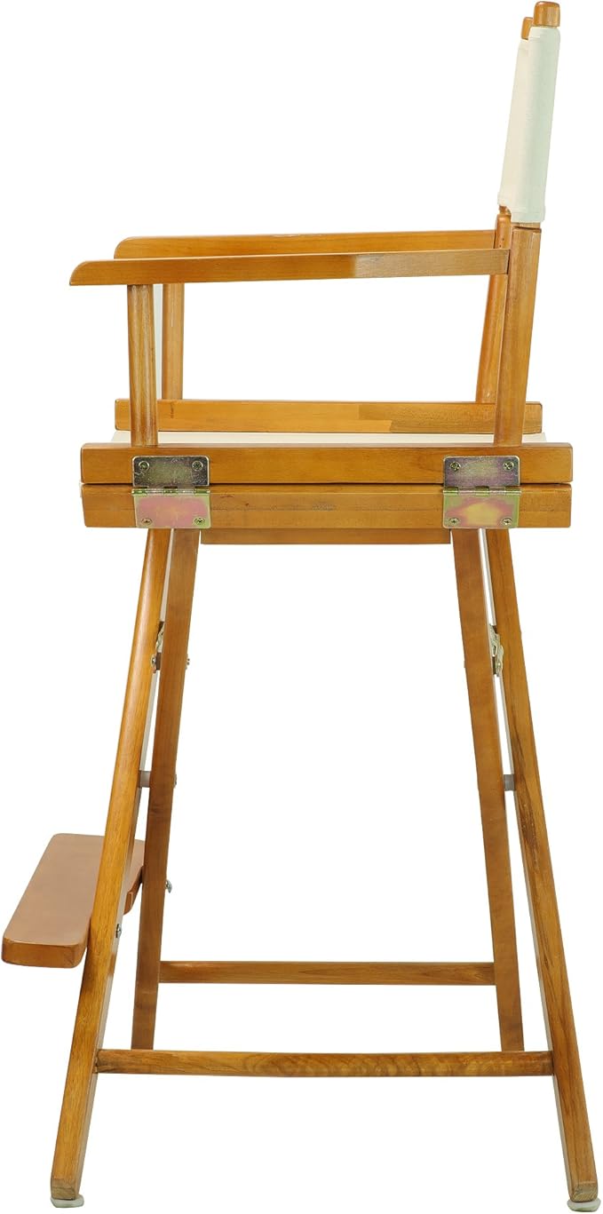 Casual Home 24" Director's Chair Honey Oak Frame-with Wheat Canvas, Counter Height
