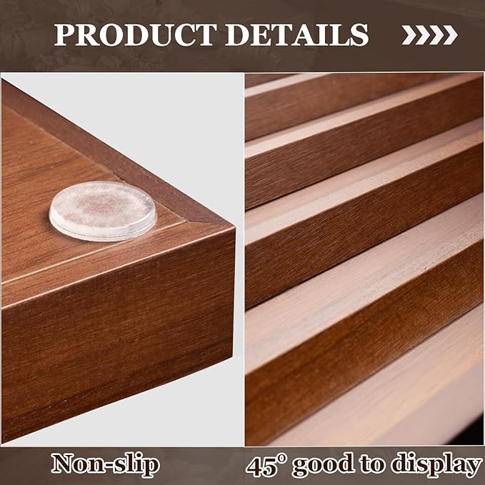 Large Pocket Knife Display Case Knife Holder for Pocket Knife Case Storage, Edc Tray Fits Edc Flashlight (Walnut,1 Pack)