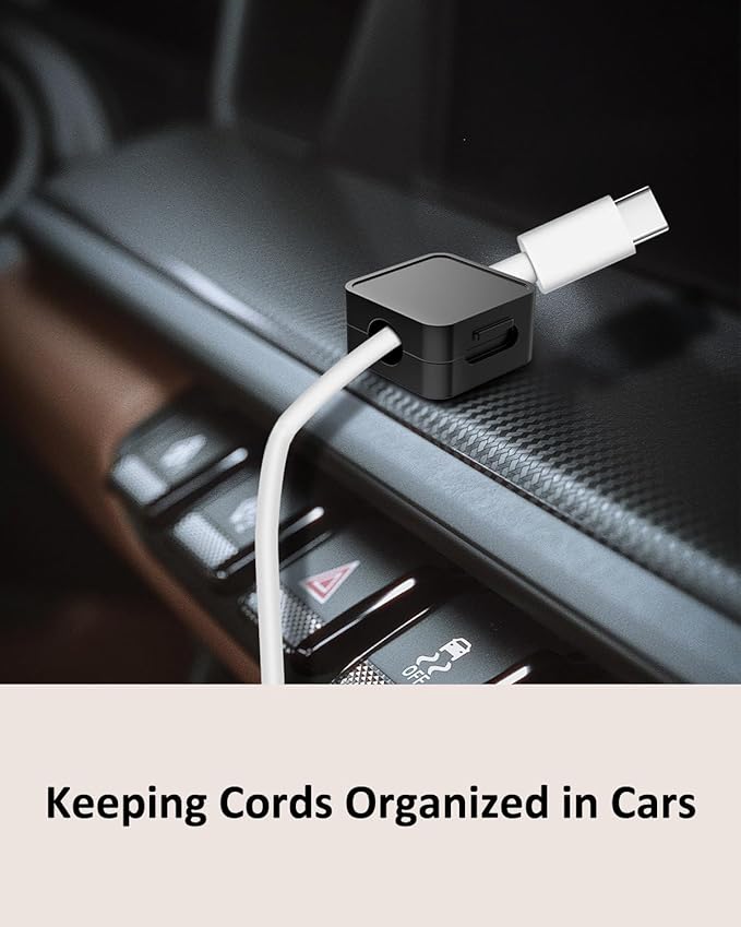 20 Pack Cord Organizer Holder, Strong Adhesive Desk Cable Management Magnetic Easy Open,Organize Phone Charging Cords Wire Holder Organizer Neatly for Home,Office,Car,Desk,Nightstand