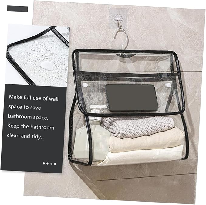 Alipis Over The Door Bathroom Storage Bag Waterproof Hanging Bag for Toys Towels