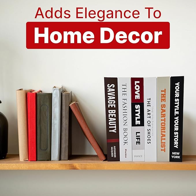 Original Hidden Storage Secret Book Box 8.3 x 6.3 x 9.4 In, Made from Lightweight Composite Board, Faux Books for Decoration, Electronics & Cord Hider,Box Hider for Router and TV Cord, Decorative Book