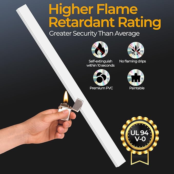56.7in Cable Hider Cord Hider, Wire Covers for 2-4 Cords on Wall, Premium Cord Covers for Wires on Wall, Easy Set-up Wire Hider to Hide Tv Wires, Lamp, Speaker Cords, W0.95 H0.55in, White