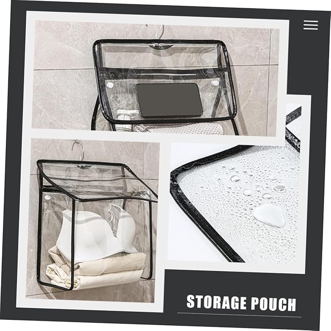 Alipis Over The Door Bathroom Storage Bag Waterproof Hanging Bag for Toys Towels