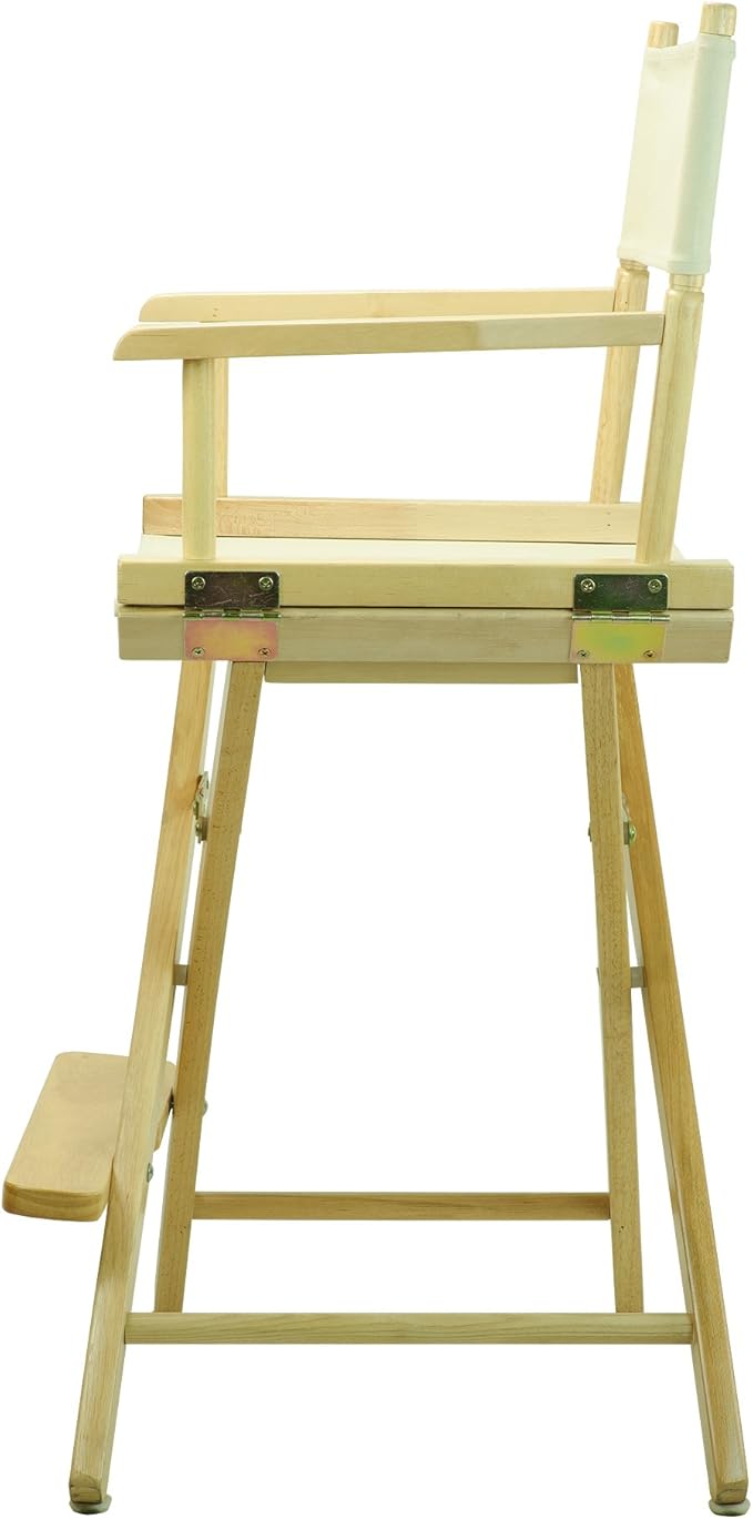 Casual Home 24" Director's Chair Natural Frame with Wheat Canvas, Counter Height