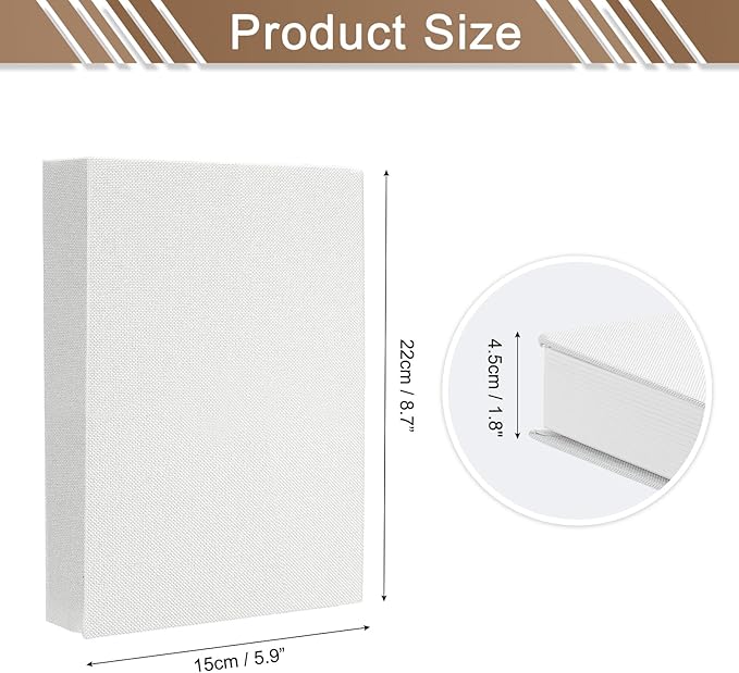 uxcell Decorative Books, 8.7 x 5.9 Linen Fake Books for Decoration Faux Decor Book for Modern Aesthetic Home Office Coffee Table Shelf Desktop Display, White