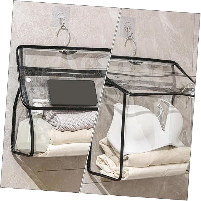 Alipis Over The Door Bathroom Storage Bag Waterproof Hanging Bag for Toys Towels