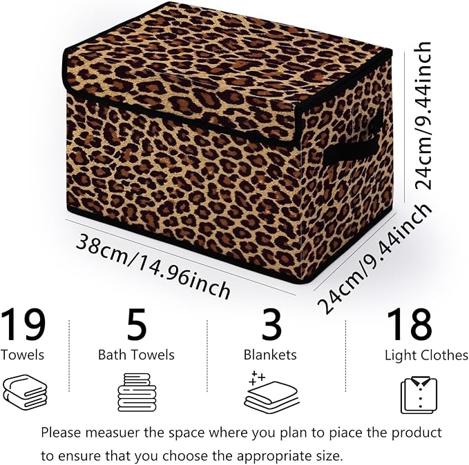 Stackable Storage Bins with Lids,Closet Organizers Fabric Box for Home and Office,Blanket Clothes Organizers,Under Bed Storage Containers 3 Pack
